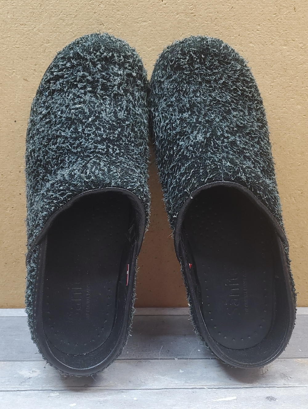Sanita Ava Wool In Black Clog Size 36